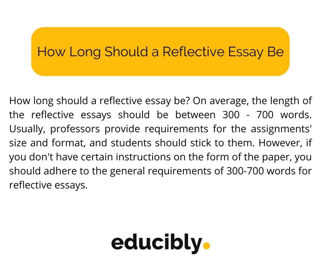 how long should a reflective essay be