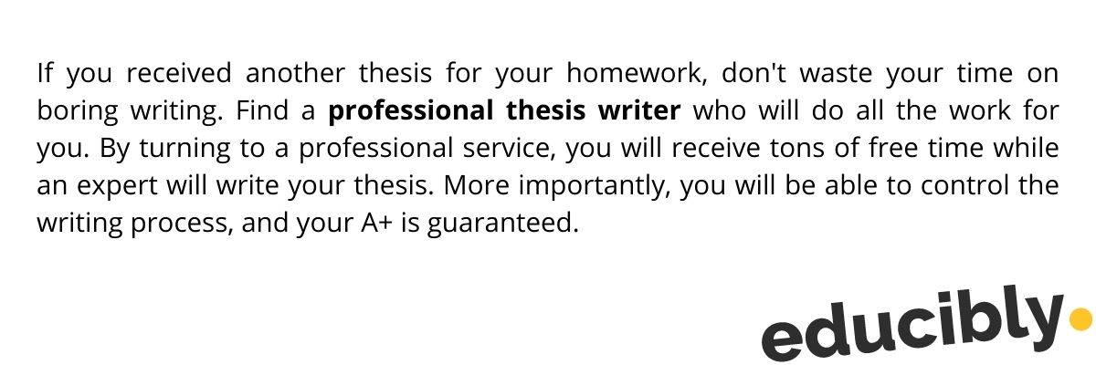 thesis writer